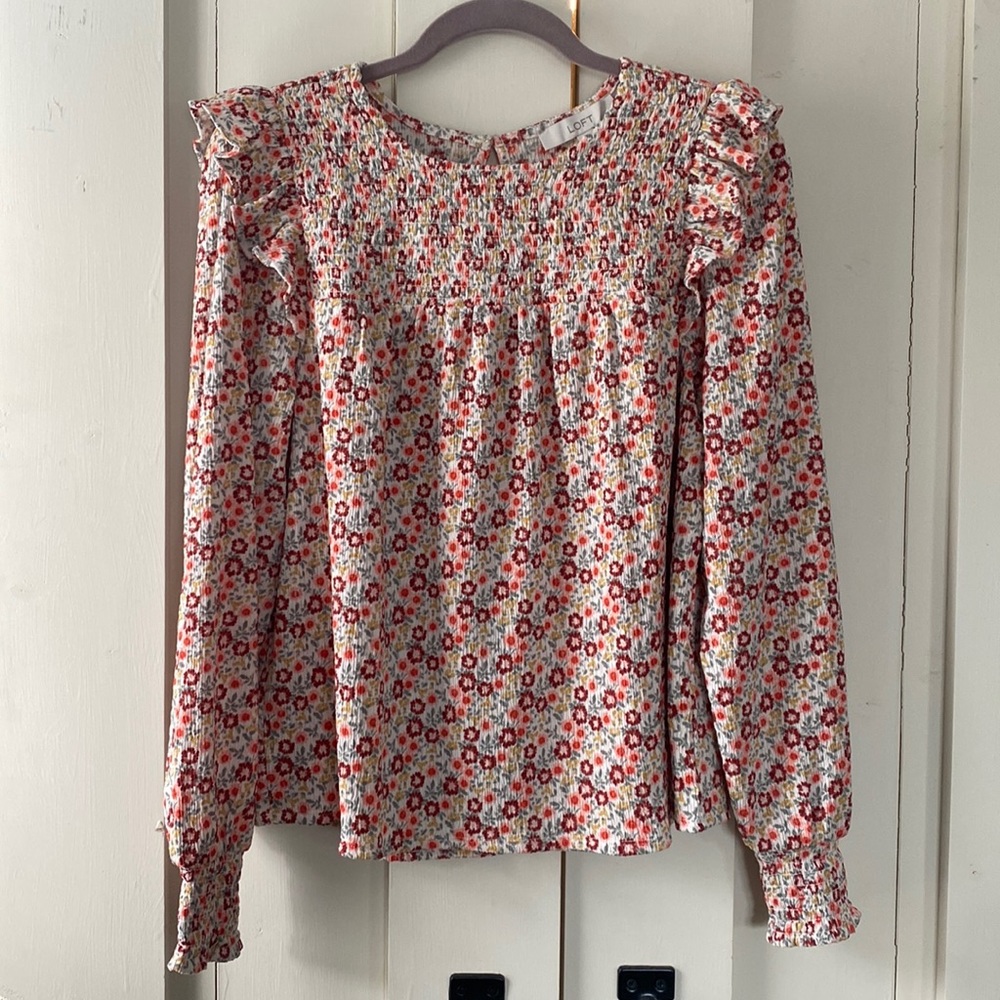 NWT loft floral blouse